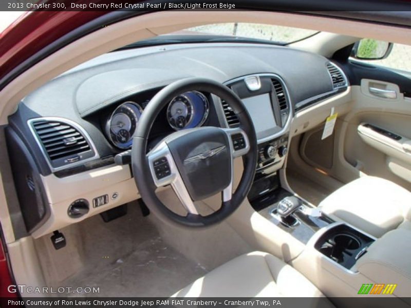 Deep Cherry Red Crystal Pearl / Black/Light Frost Beige 2013 Chrysler 300