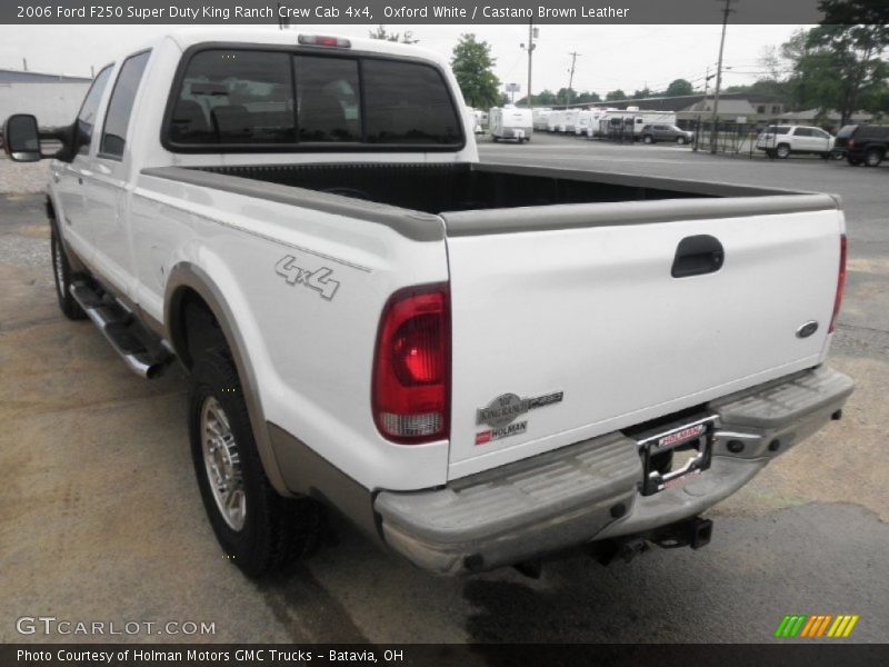 Oxford White / Castano Brown Leather 2006 Ford F250 Super Duty King Ranch Crew Cab 4x4