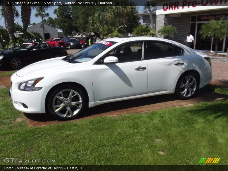 Winter Frost White / Charcoal 2012 Nissan Maxima 3.5 SV Sport