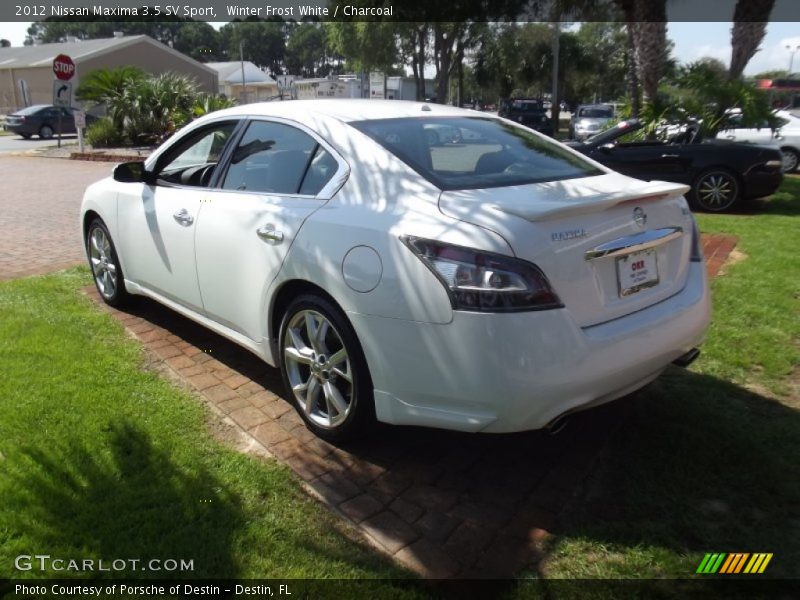 Winter Frost White / Charcoal 2012 Nissan Maxima 3.5 SV Sport