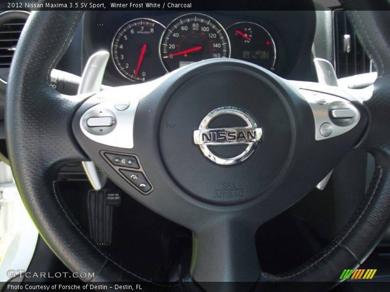 Winter Frost White / Charcoal 2012 Nissan Maxima 3.5 SV Sport