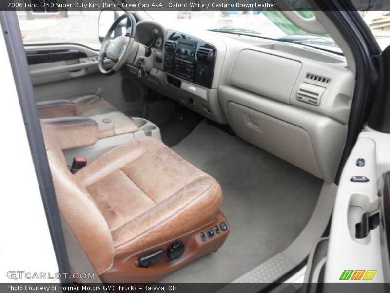 Oxford White / Castano Brown Leather 2006 Ford F250 Super Duty King Ranch Crew Cab 4x4