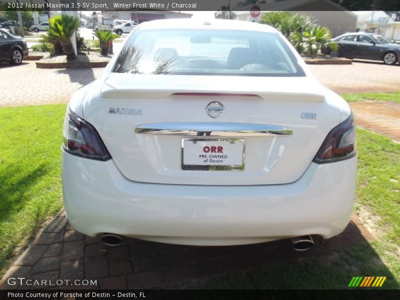 Winter Frost White / Charcoal 2012 Nissan Maxima 3.5 SV Sport