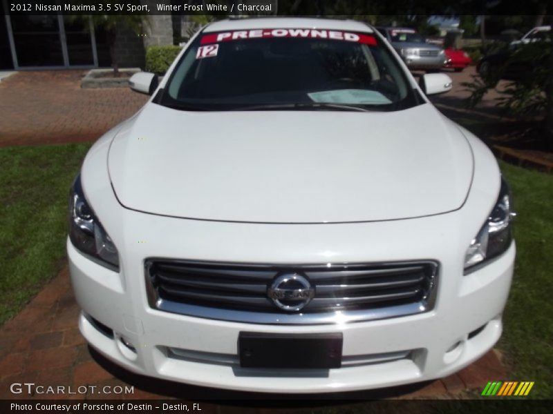 Winter Frost White / Charcoal 2012 Nissan Maxima 3.5 SV Sport