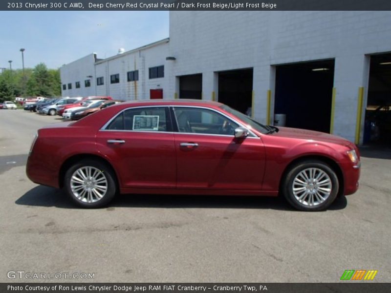 Deep Cherry Red Crystal Pearl / Dark Frost Beige/Light Frost Beige 2013 Chrysler 300 C AWD