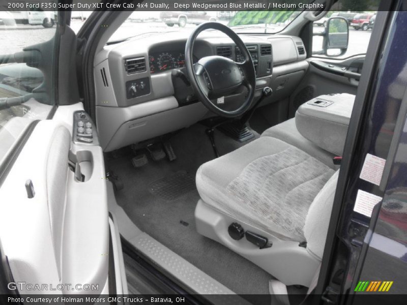  2000 F350 Super Duty XLT Crew Cab 4x4 Dually Medium Graphite Interior