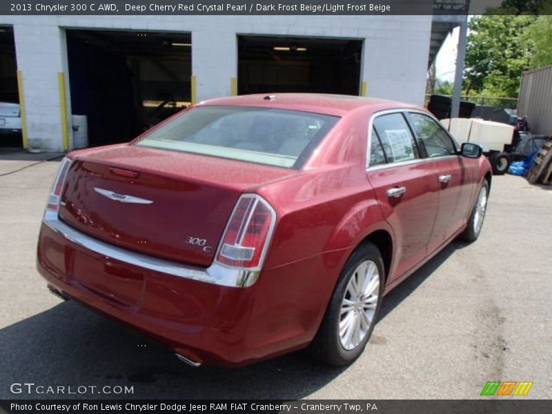 Deep Cherry Red Crystal Pearl / Dark Frost Beige/Light Frost Beige 2013 Chrysler 300 C AWD