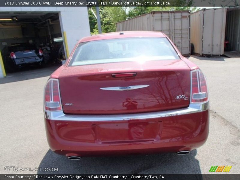 Deep Cherry Red Crystal Pearl / Dark Frost Beige/Light Frost Beige 2013 Chrysler 300 C AWD