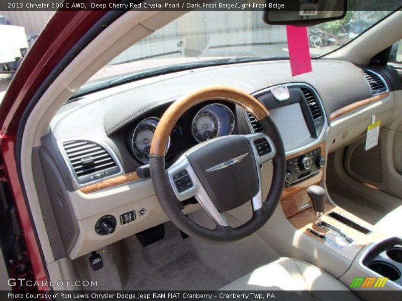 Deep Cherry Red Crystal Pearl / Dark Frost Beige/Light Frost Beige 2013 Chrysler 300 C AWD