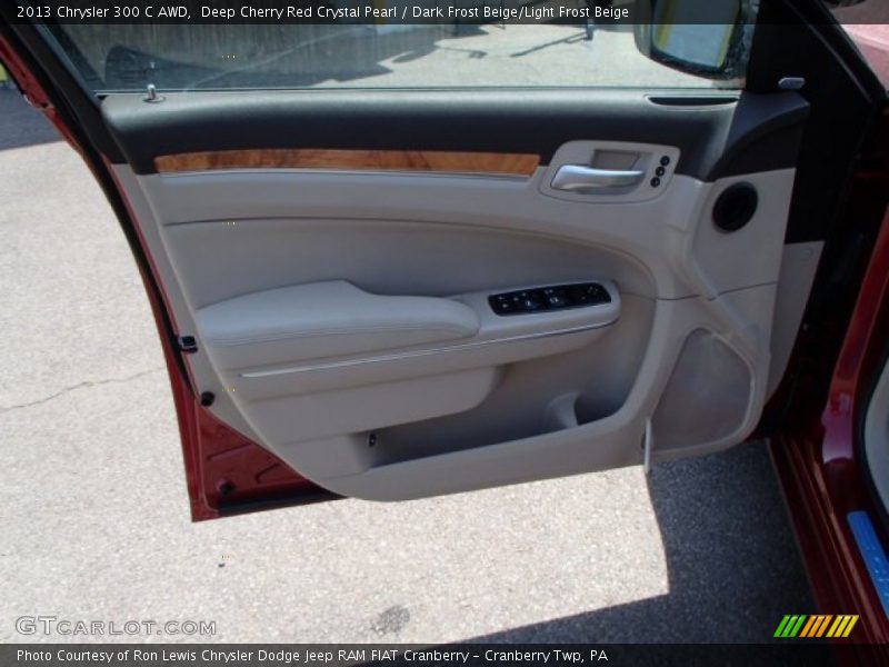 Deep Cherry Red Crystal Pearl / Dark Frost Beige/Light Frost Beige 2013 Chrysler 300 C AWD