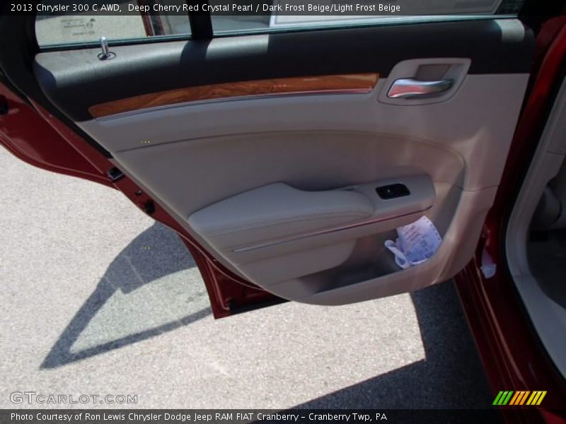 Deep Cherry Red Crystal Pearl / Dark Frost Beige/Light Frost Beige 2013 Chrysler 300 C AWD
