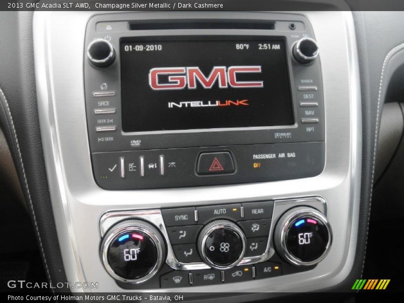 Controls of 2013 Acadia SLT AWD