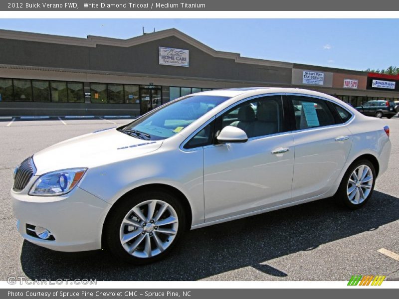 White Diamond Tricoat / Medium Titanium 2012 Buick Verano FWD