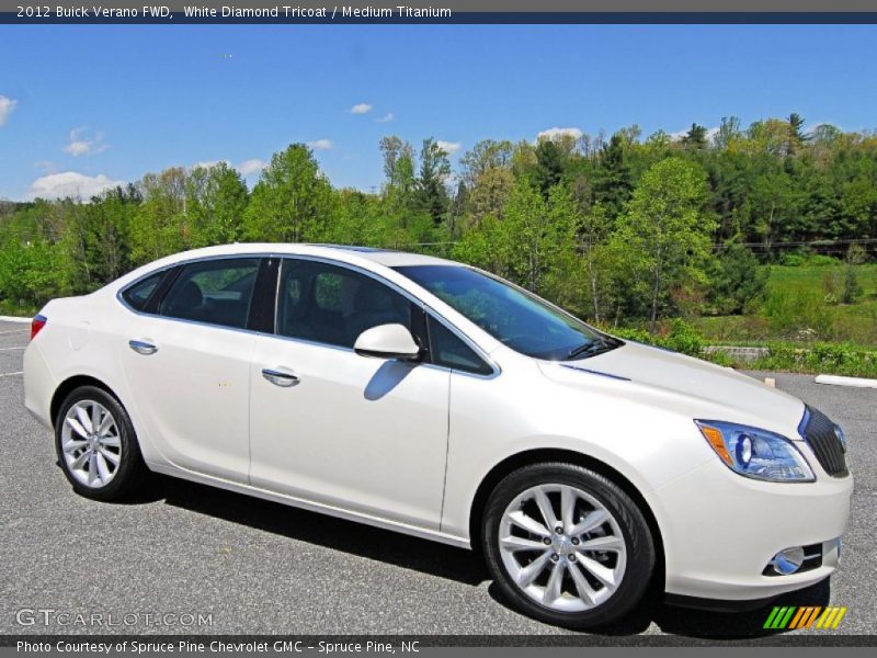 White Diamond Tricoat / Medium Titanium 2012 Buick Verano FWD