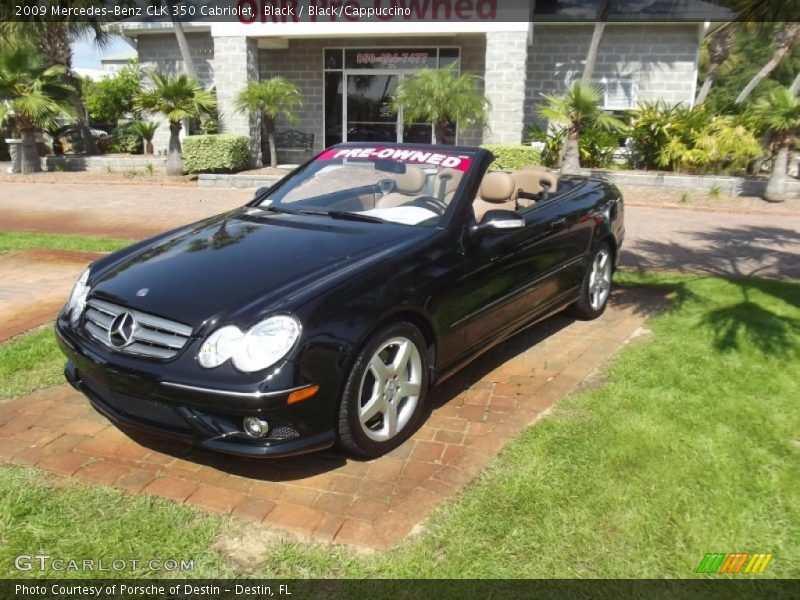 Black / Black/Cappuccino 2009 Mercedes-Benz CLK 350 Cabriolet