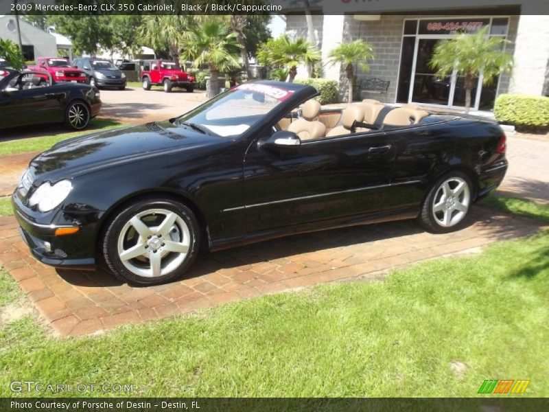 Black / Black/Cappuccino 2009 Mercedes-Benz CLK 350 Cabriolet