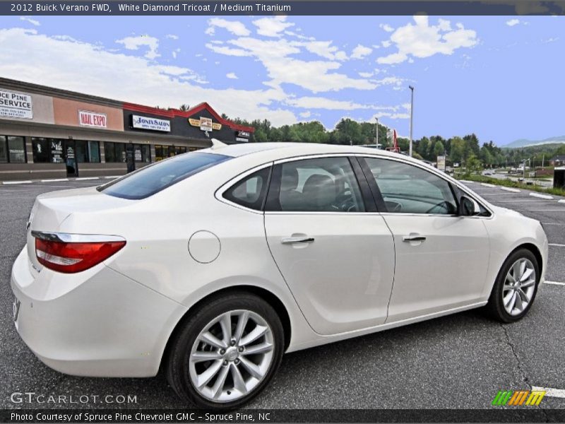 White Diamond Tricoat / Medium Titanium 2012 Buick Verano FWD