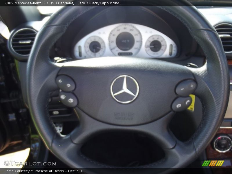 Black / Black/Cappuccino 2009 Mercedes-Benz CLK 350 Cabriolet