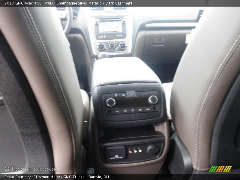 Champagne Silver Metallic / Dark Cashmere 2013 GMC Acadia SLT AWD