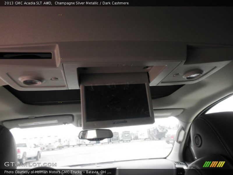 Champagne Silver Metallic / Dark Cashmere 2013 GMC Acadia SLT AWD