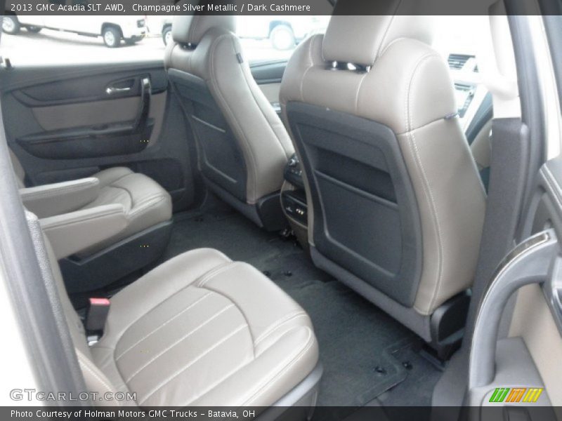 Champagne Silver Metallic / Dark Cashmere 2013 GMC Acadia SLT AWD