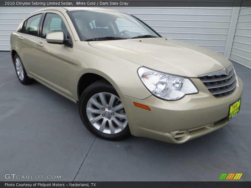 White Gold / Dark Slate Gray 2010 Chrysler Sebring Limited Sedan