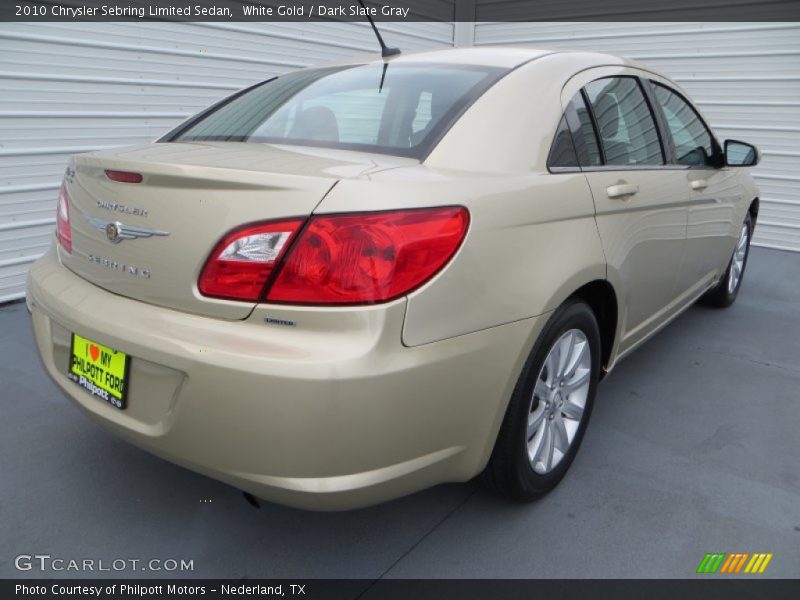 White Gold / Dark Slate Gray 2010 Chrysler Sebring Limited Sedan