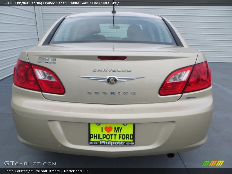 White Gold / Dark Slate Gray 2010 Chrysler Sebring Limited Sedan
