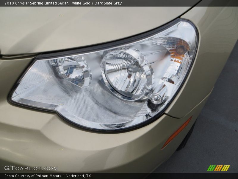 White Gold / Dark Slate Gray 2010 Chrysler Sebring Limited Sedan