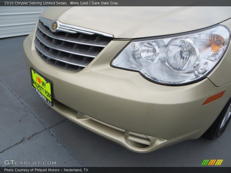 White Gold / Dark Slate Gray 2010 Chrysler Sebring Limited Sedan