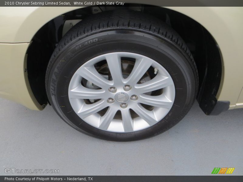 White Gold / Dark Slate Gray 2010 Chrysler Sebring Limited Sedan