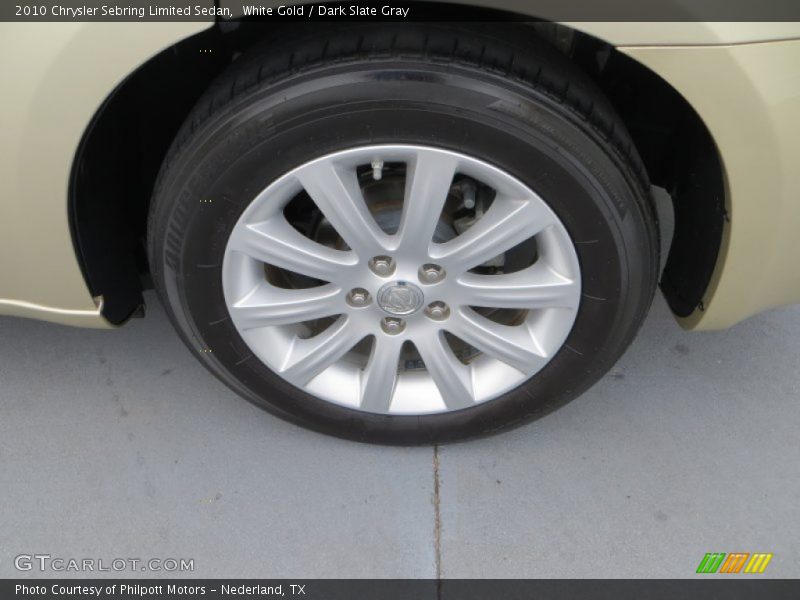 White Gold / Dark Slate Gray 2010 Chrysler Sebring Limited Sedan