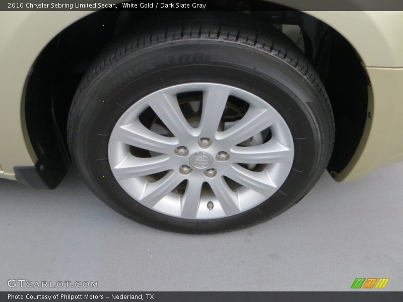 White Gold / Dark Slate Gray 2010 Chrysler Sebring Limited Sedan