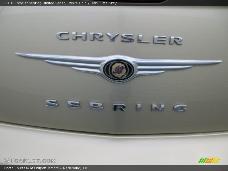 White Gold / Dark Slate Gray 2010 Chrysler Sebring Limited Sedan