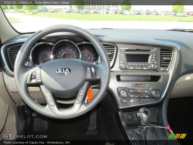 Snow White Pearl / Beige 2013 Kia Optima LX
