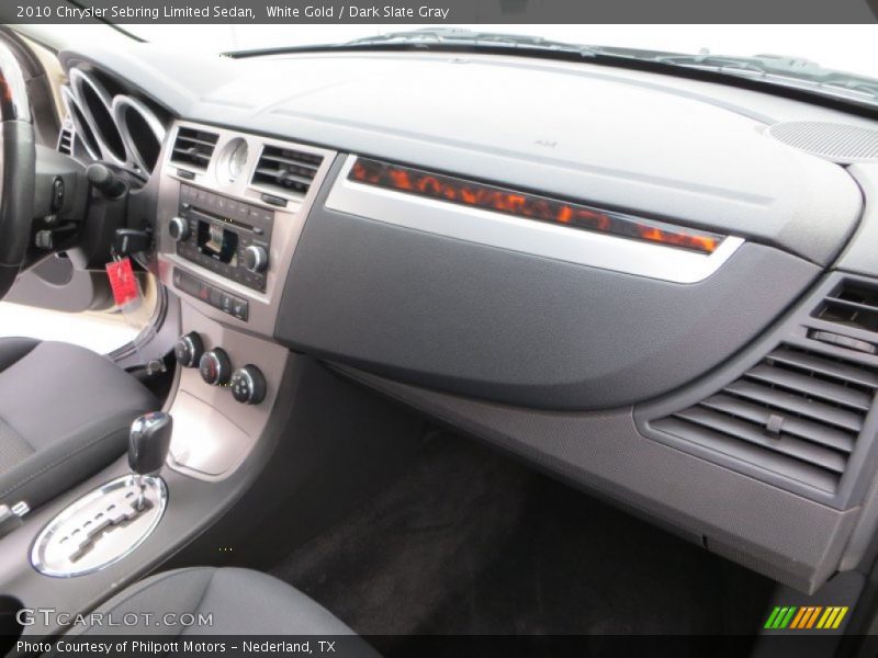 White Gold / Dark Slate Gray 2010 Chrysler Sebring Limited Sedan