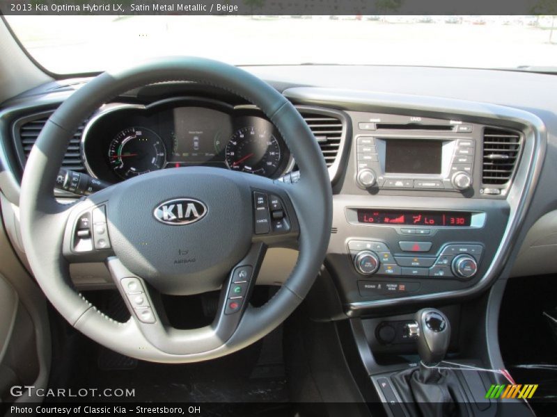 Dashboard of 2013 Optima Hybrid LX