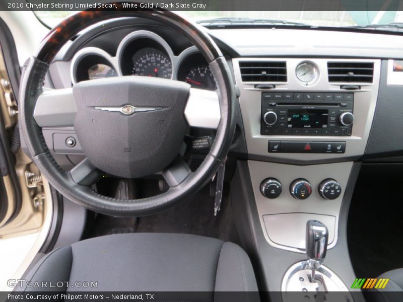 White Gold / Dark Slate Gray 2010 Chrysler Sebring Limited Sedan