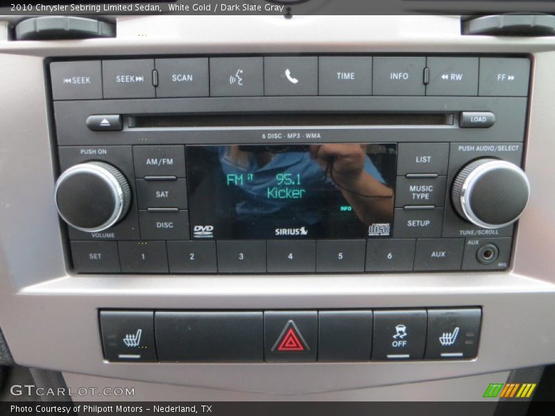 White Gold / Dark Slate Gray 2010 Chrysler Sebring Limited Sedan