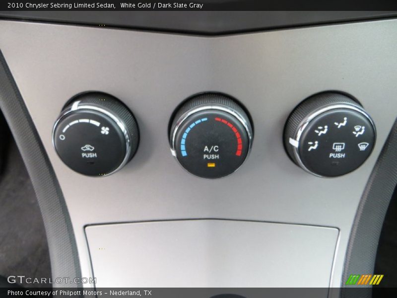 White Gold / Dark Slate Gray 2010 Chrysler Sebring Limited Sedan