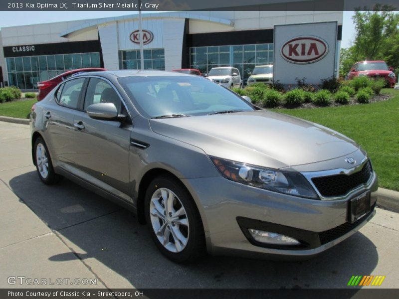 Titanium Silver Metallic / Gray 2013 Kia Optima LX