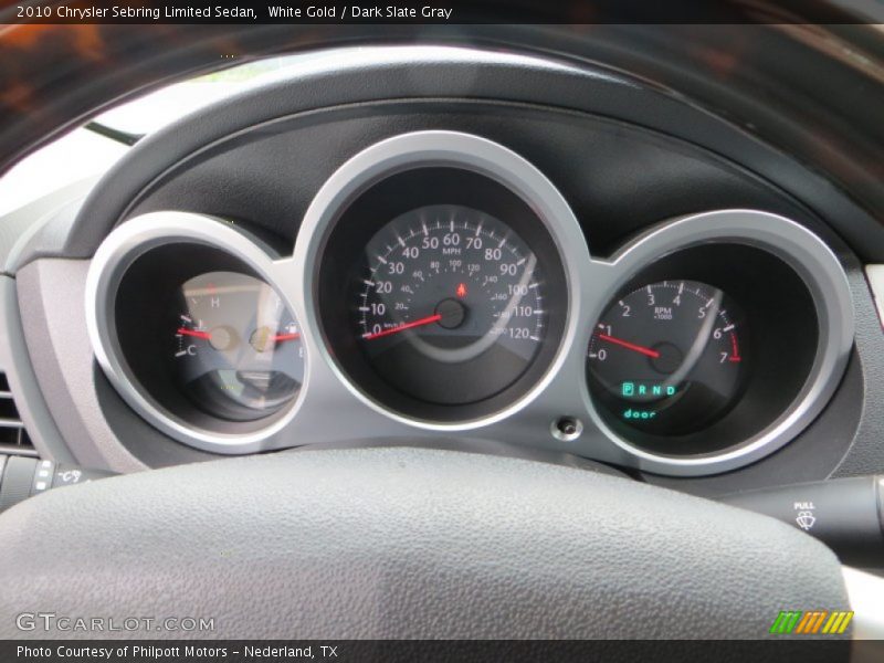 White Gold / Dark Slate Gray 2010 Chrysler Sebring Limited Sedan