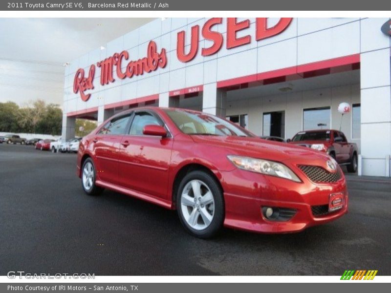Barcelona Red Metallic / Ash 2011 Toyota Camry SE V6