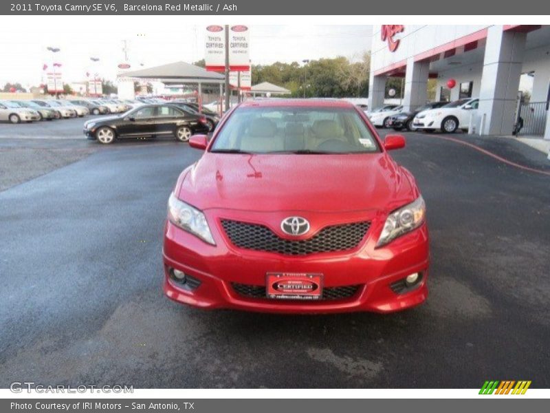 Barcelona Red Metallic / Ash 2011 Toyota Camry SE V6