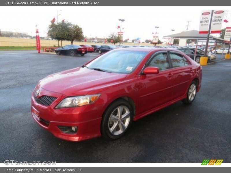Barcelona Red Metallic / Ash 2011 Toyota Camry SE V6