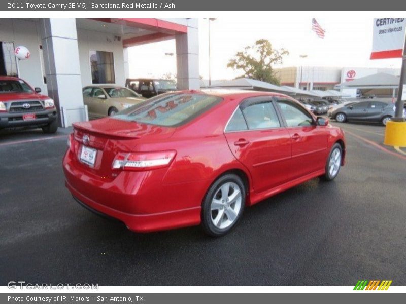 Barcelona Red Metallic / Ash 2011 Toyota Camry SE V6