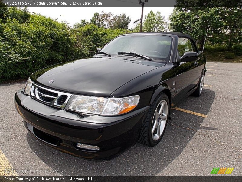 Black / Sand Beige 2002 Saab 9-3 Viggen Convertible