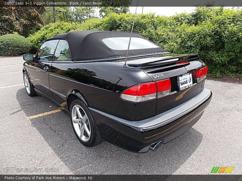 Black / Sand Beige 2002 Saab 9-3 Viggen Convertible