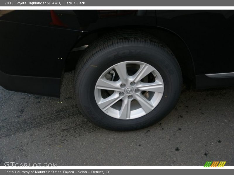 Black / Black 2013 Toyota Highlander SE 4WD