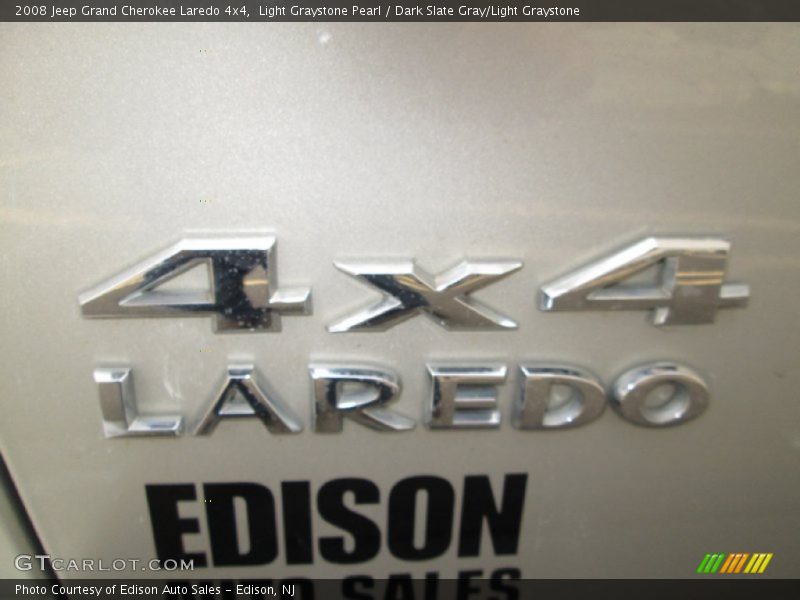 Light Graystone Pearl / Dark Slate Gray/Light Graystone 2008 Jeep Grand Cherokee Laredo 4x4